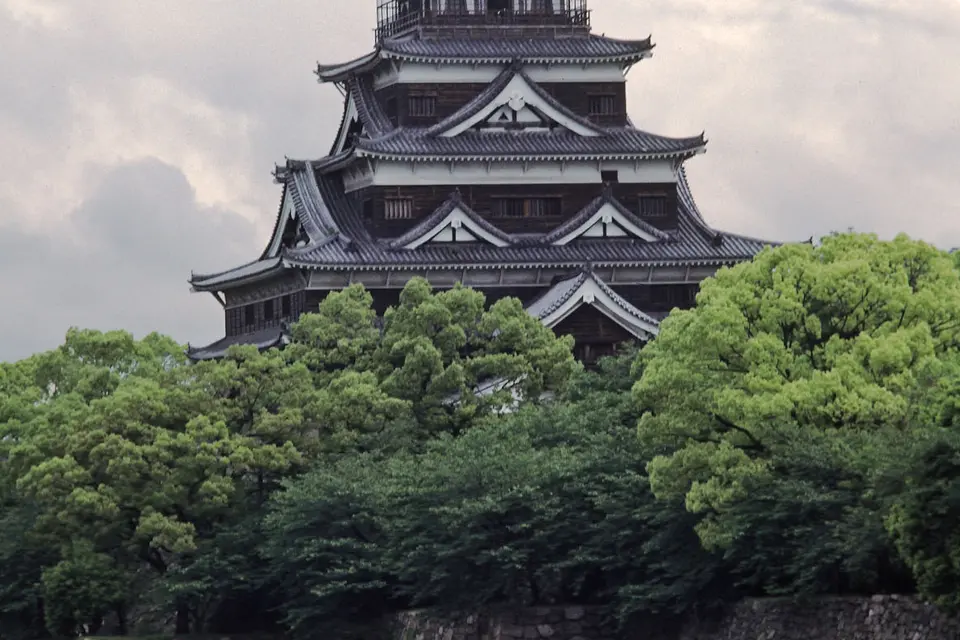 広島城の風景