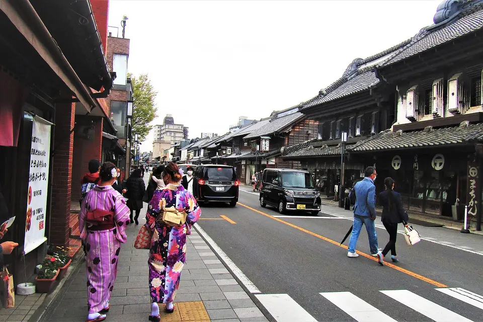 川越の歴史的な町並み