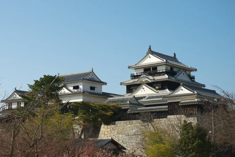 松山城の風景