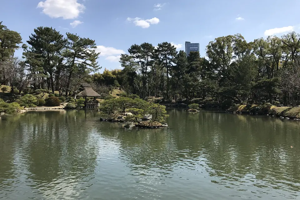 縮景園の風景